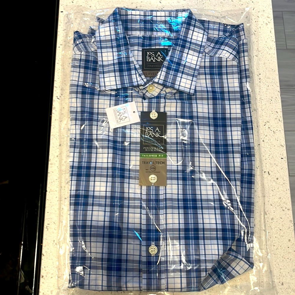 Jos. A. Bank Traditional Fit Shirt - short sleeve